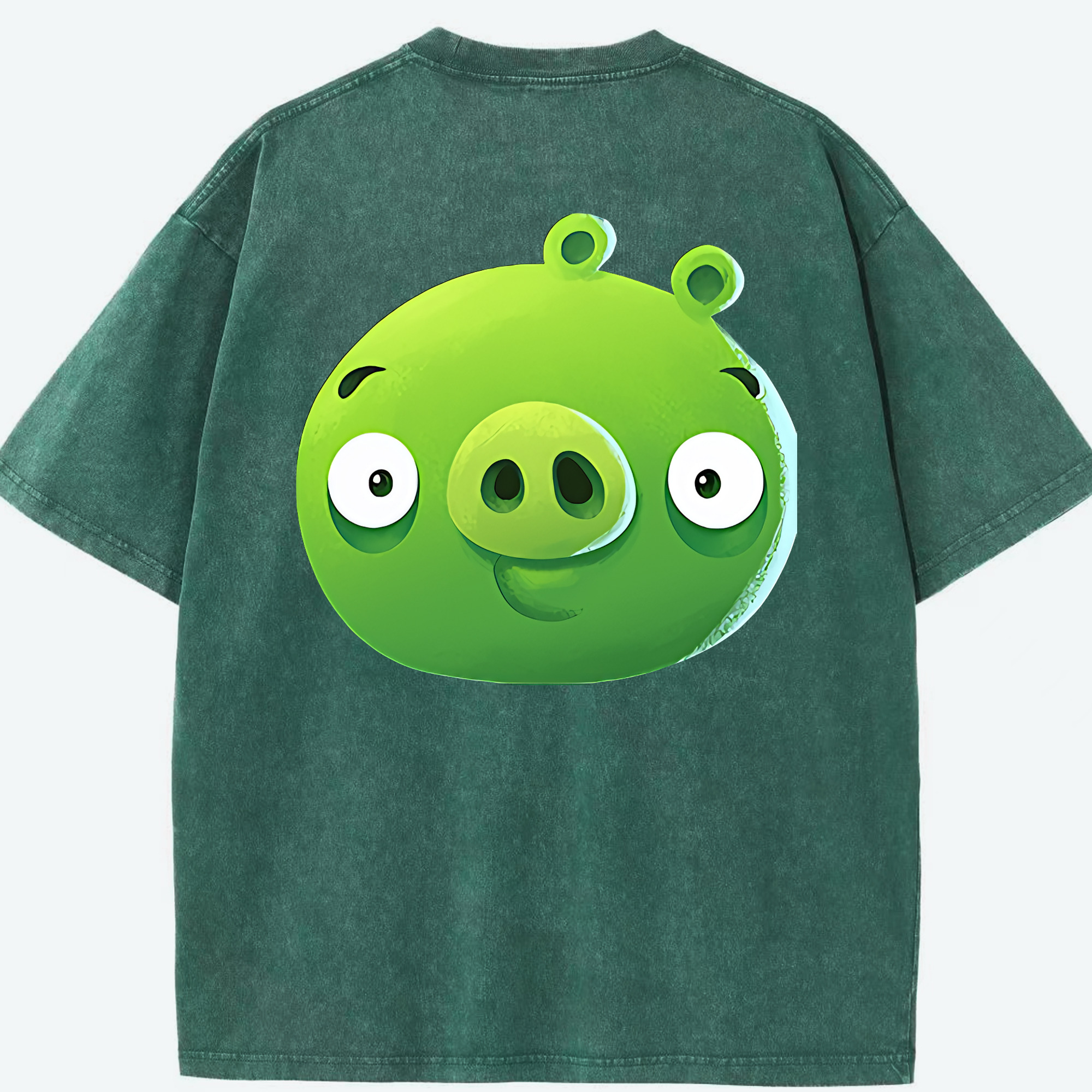 （画像用） Angry Birds アングリーバード 綿100% ヴィンテージ風 半袖Tシャツ（背面プリント）